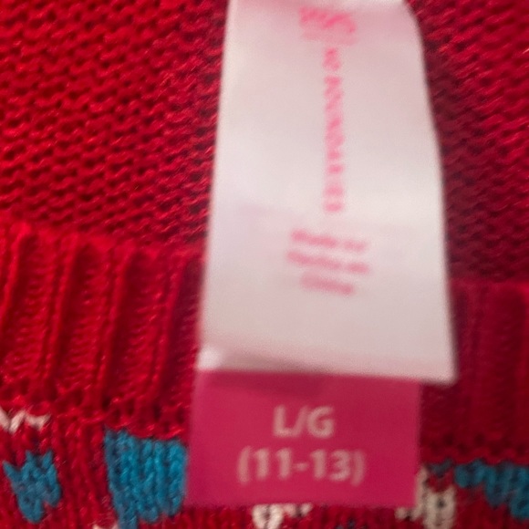 Cutest most flattering Holiday Ho Ho Ho Women’s Sweater! Like NEW! Size 11/13 - Picture 3 of 3